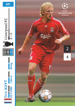 Dirk Kuyt Liverpool 2007/08 Panini Champions League #221